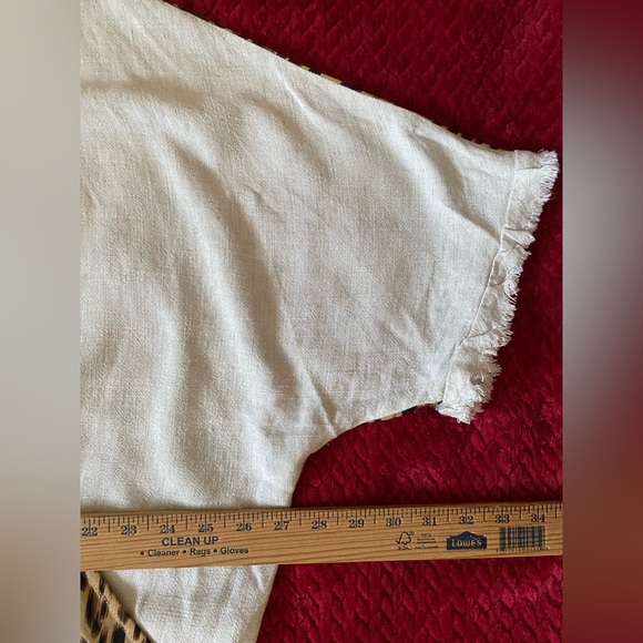 Artistic works by Lu (boutique brand) Animal Print Wrap Women’s Top size L - Picture 5 of 13